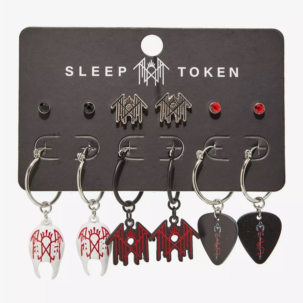 Sleep‎ Token Stud & Drop Earring Set Hot Topic